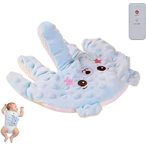 Baby Soothers Toys,Smart Baby Soother with Realistic Patting & Warmth,Cute Animal Plush Stuffed Doll Toy for Girls Boys,Plush Figure Soothing Toys for Home and Travel