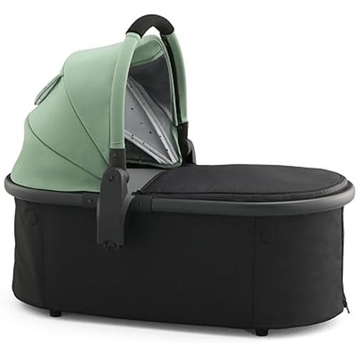 Mockingbird Bassinet - Compatible Single and Single-to-Double Strollers - Newborn Lie-Flat and Overnight Sleep Solution - Mattress, Sheet Included - Sage