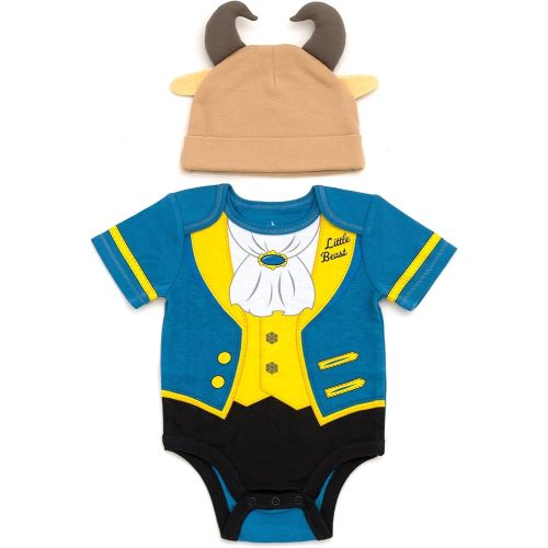 Disney Cosplay Baby Bodysuit and Hat Set Newborn to Infant Sizes (Newborn - 24 Months)