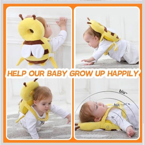 Baby Head Protector Backpack: Alarm Function,Adjustable and Ultra-Light(Bee)