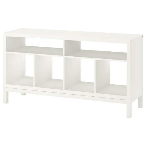 KALLAX TV bench with underframe - white