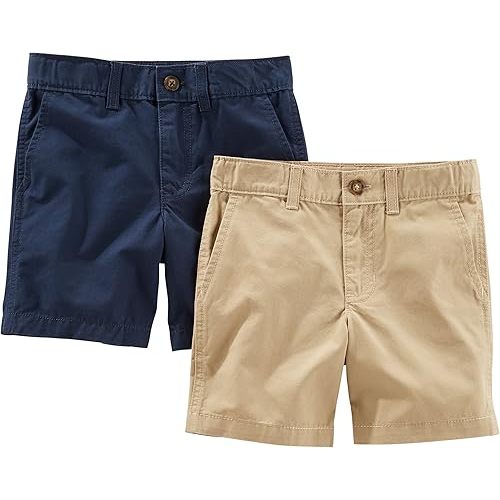 Simple Joys by Carter's Boys Flat Front Shorts, Pack of 2