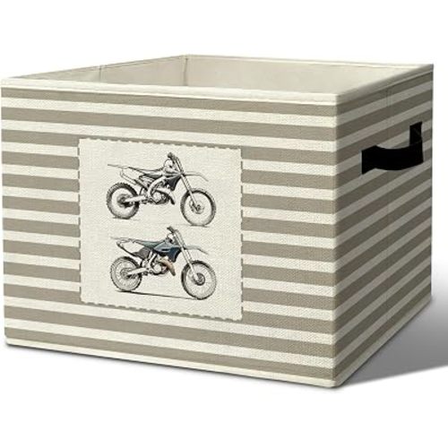 Rustic Dirt Bike Storage Bins Boxes Handles