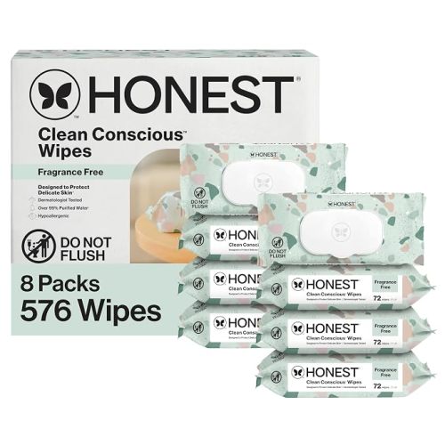 The Honest Company Multi-Use Baby Wipes, Geo Mood, 288 Count
