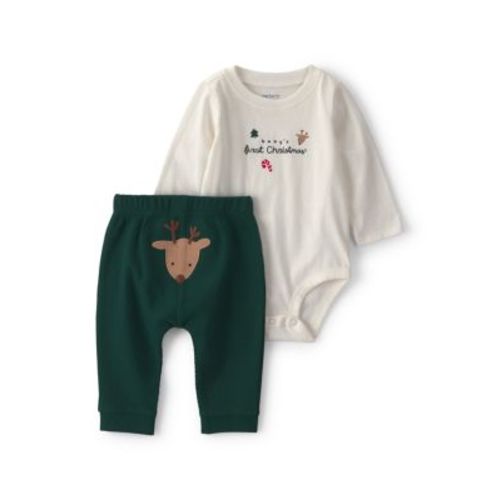 Baby First Christmas 2-Piece Bodysuit and Pant Set