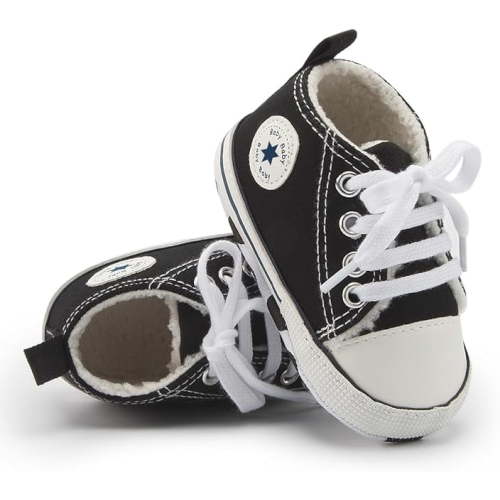 Baby Infant Classic Canvas Baby Shoes Boy/ Girl Soft Sole Size 0-18 Months