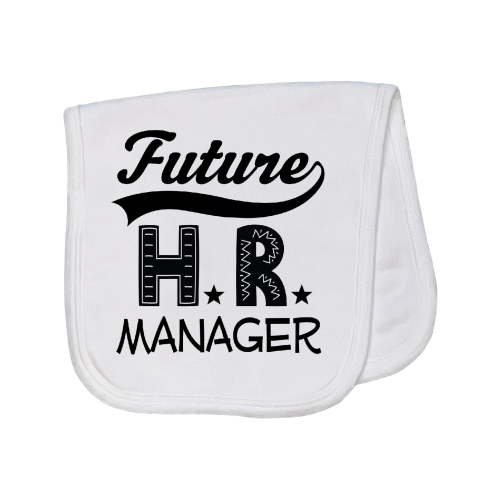 Inktastic Future HR Manager Baby Burp Cloth