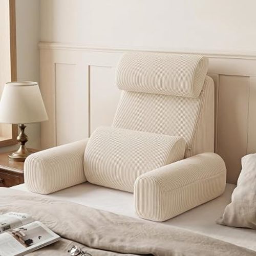 Blissful Diary Reading Pillow with Adjustable Neck & Lumbar Support, 19"