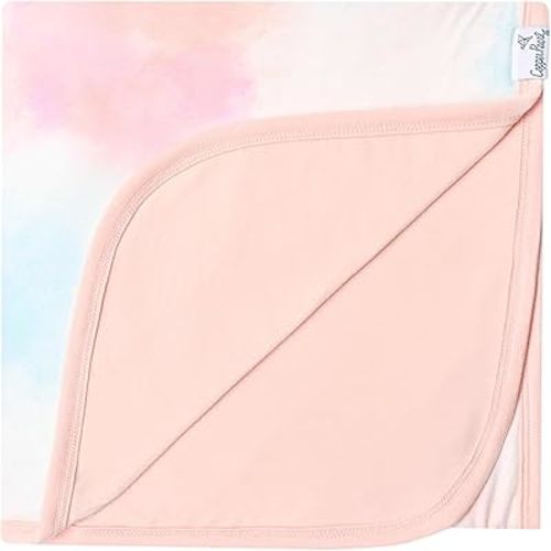 Copper Pearl Large Premium Knit Baby 3 Layer Stretchy Quilt Blanket Nova