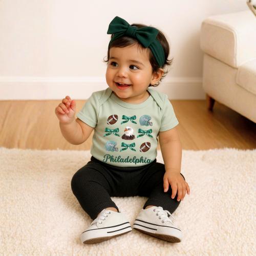 Coquette Birds Bows Baby Onesie| Philly Game Day Girls Bodysuit
