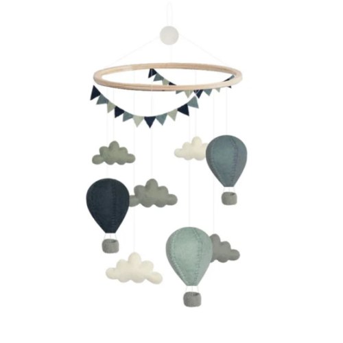 Hot Air Balloon Baby Mobile - Blue - Gamcha