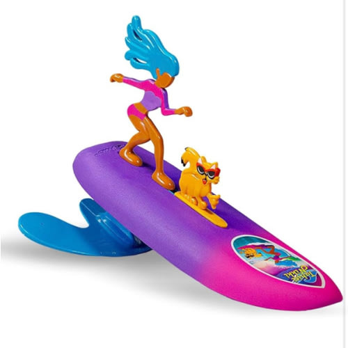 Surfer Dudes Legends & Surfer Pets Wave Powered Mini-Surfer