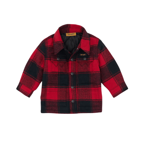 Wrangler Infant Boy's Quilt Lined Flannel Multicolor Shirt Jacket