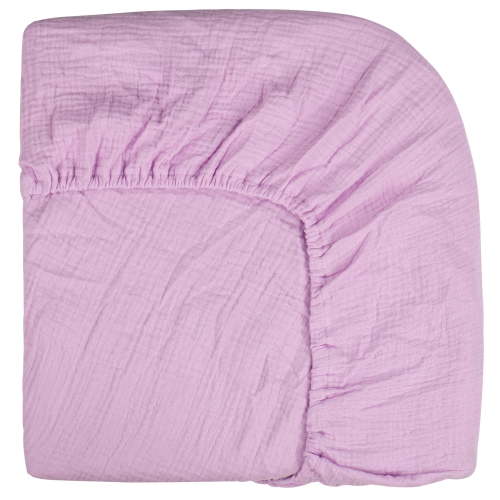 AGUDAN Baby Crib Sheets for Boys Girls, Organic Fitted Elastic for Infant Unise, Lavender