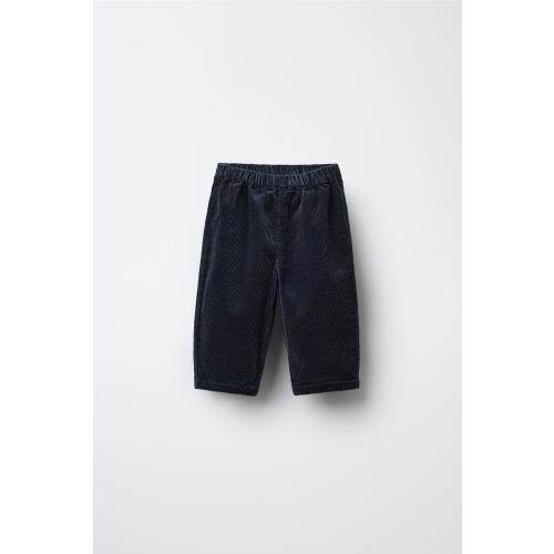 CORDUROY PANTS - Navy blue | ZARA United States