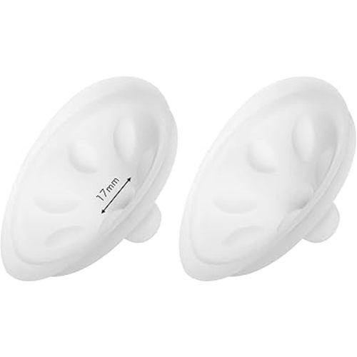 17mm Flange Insert/Massage Pad Compatible with Spectra S1 S2 Breast Pump 24mm Shields, Two-in-One Silicone Petal Cushion to Reduce Nipple Tunnel Down to Comfortable Size, Spectra Pump Parts
