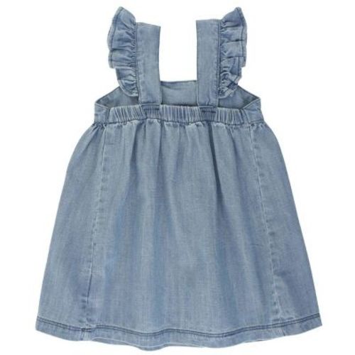 RuffleButts Baby Flutter Bow Woven Dress