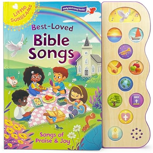 Jesus Loves Me 5-Button Songbook - Perfect Gift for Easter Baskets, Christmas, Birthdays, Baptisms, and More (Little Sunbeams)