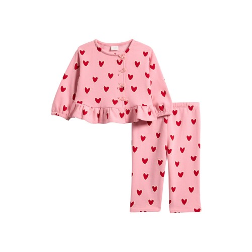 Kids' Heart Frill Sweatshirt & Pants Set
