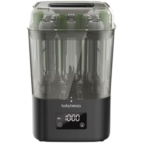 Baby Brezza 10 Minute SuperQuick Bottle Sterilizer + Dryer - Fits 8 Bottles