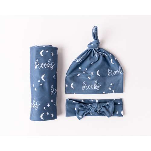 Personalized Swaddle Blanket - Night Sky