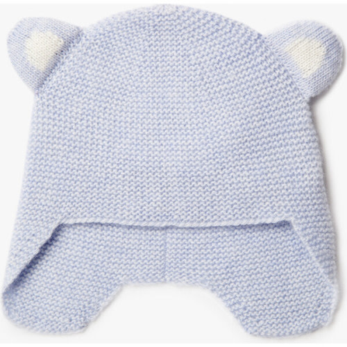 Newborn Teddy Hat, Pale Blue - Trotters London | Maisonette