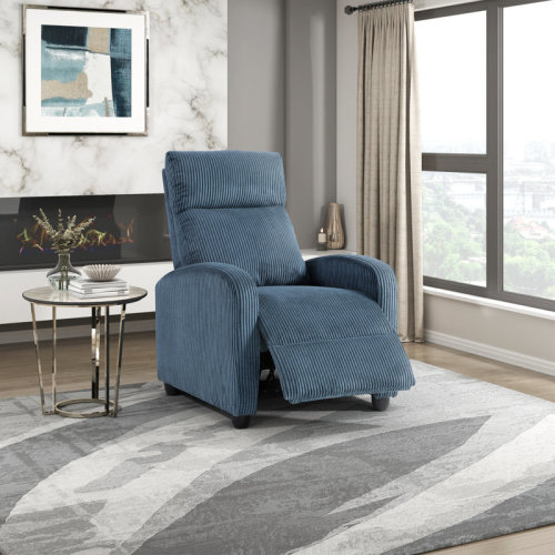 Winston Porter Yailem 27" Modern and Contemporary Manual Recliner - Corduroy Recliner with Easy Push-Back Reclining Motion and durable solid wood and plywood frame & Reviews | Wayfair