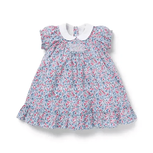 Baby Jet Ivory Ditsy Floral Baby Ditsy Floral Collared Dress by Janie and Jack