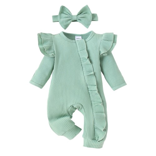 Coerni Baby Girl Clothes Fall Winter Outfits Toddler Long Sleeve Romper Jumpsuit Bodysuit Cute New Born Clothes for Girl