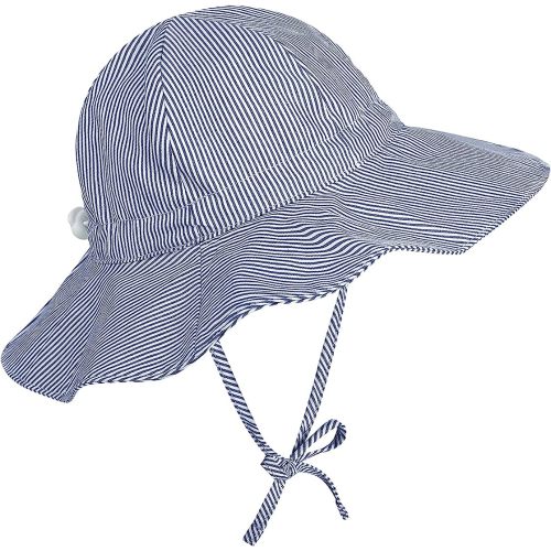 Baby Sun Hat UPF 50+ Wide Brim Striped