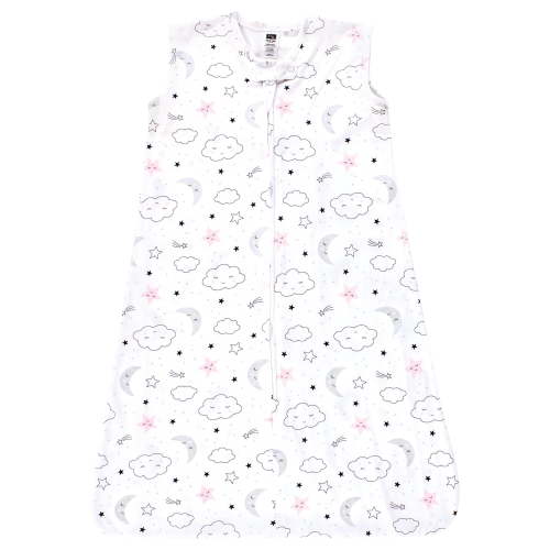 Hudson Baby Infant Girl Cotton Sleeveless Wearable Sleeping Bag, Sack, Blanket, Dreamer, 0-6 Months