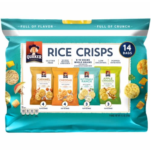 Quaker Rice Crisps Variety Pack Gluten Free Snacks, 14 ct / 0.79 oz