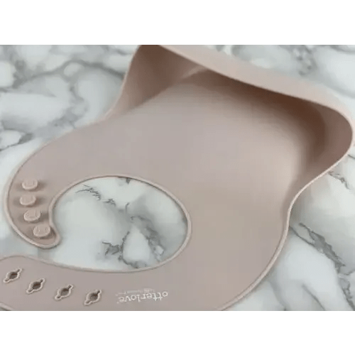 Single Silicone Bib - Blush - otterlove by Platinum Pure | Premium Platinum Silicone Products for Babies & Toddlers