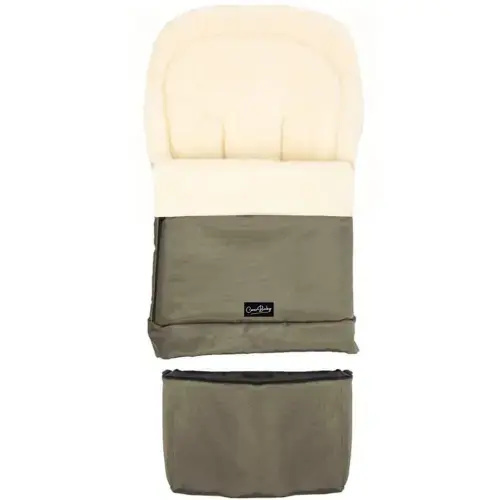Olive Organic Wool Adjustable Footmuff | Cover Baby LLC