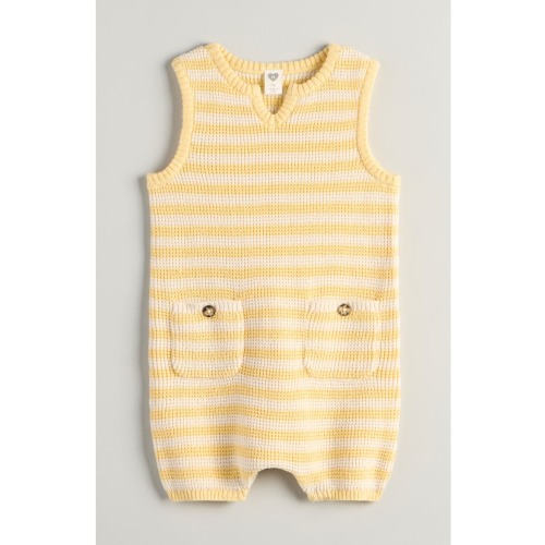 Sleeveless Knit Romper, 3M