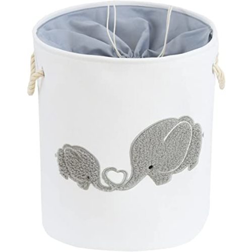 Large Kids Hampers for Laundry Elephant Laundry Hamper Kids Canvas Hampers for Laundry for Girls, Laundry Basket, Toddler Laundry Hamper Kids for Baby Room, Livingroom, Kidsroom, Play Room