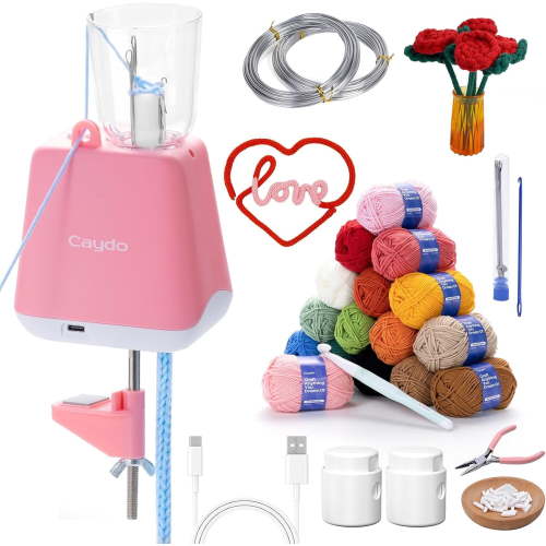 iCord Maker Kit for Beginners, 92pcs i-Cord Knitting Set for DIY Handicrafts Making, Quickly Knitting iCord with i Cord Knitting Machine Create Pretty Crafts, Ideal Present for Knitting Lovers