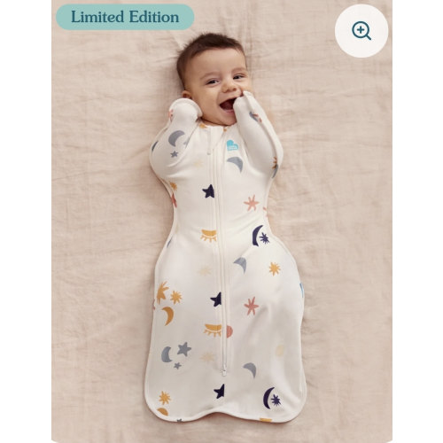 Swaddle Up™ 1.0 TOG Organic Cotton Buff Lunar