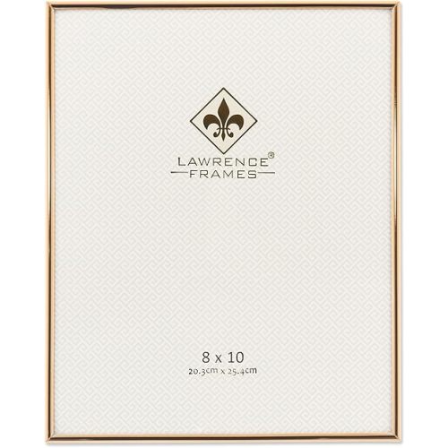 Lawrence Frames 8W x 10-Inch H Simply Gold Metal Picture Frame (670080)