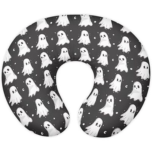 Cute White Ghost Nursing Pillow Cover for Baby Boy Girl Ultra Soft Comfortable Newborn Nursing Pillow Case Easy to Use and Dustptoof Halloween Decor