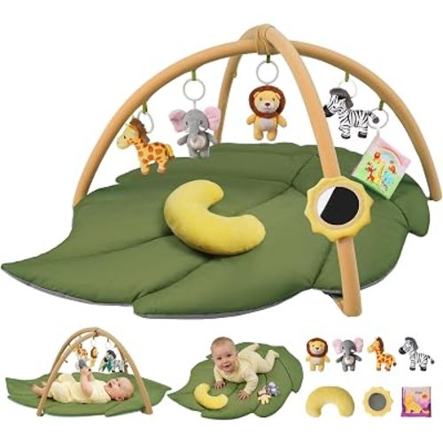 Baby Play Mat, Large Baby Play Gym, 1.5 in Thick Tummy Time Mat