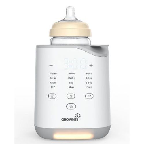 GROWNSY Bottle Warmer for All Bottles, Fast Baby Bottle Warmer for Breastmilk & Formula, Smart Temperature Control with Timer, Thaw, Food Heater