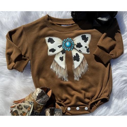 Cowgirl Bow Bubble Romper – Bella-Breez Boutique