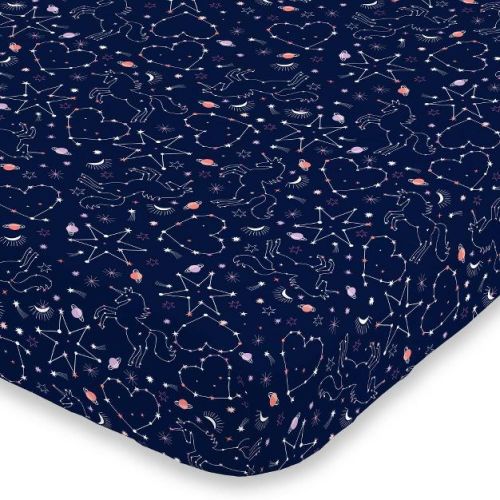 Nojo Celestial Unicorn Crib Sheet