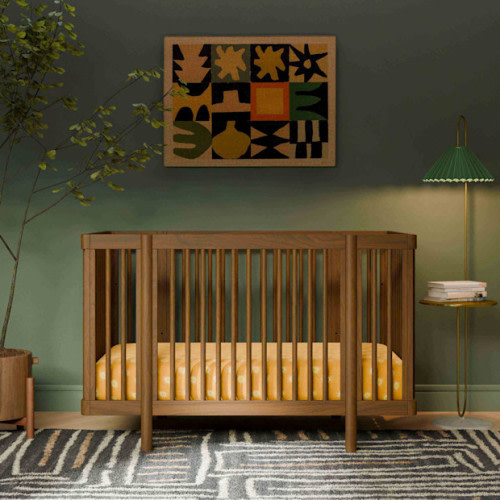 Pogo 8-in-1 Convertible Crib with All-Stages Conversion Kits - Natural Walnut