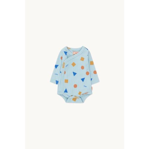 Geometric crossed body warm blue | TINY