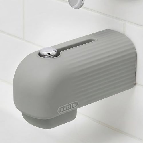 Roslim Baby Bathtub Faucet Cover, Upgraded Silicone Bath Faucet Cover for Kids, Bath Spout Cover for Baby, Faucet Cover for Bathtub Safety, Toddler Bath Tub Water Spout Cover, Universal Fit, Grey