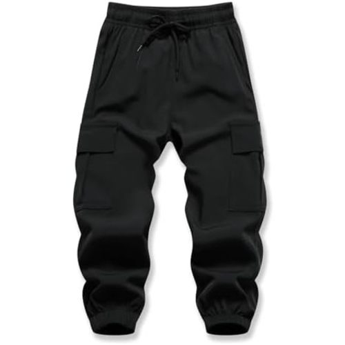 Baby Boys Cargo Joggers Pants Toddler Quick Dry Lightweight Hiking Pants Kids Pull On Sweatpants
