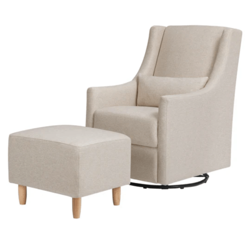 Babyletto Toco Swivel Glider and Ottoman - Performance Fabric