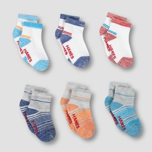 Baby Boys' 6pk Ankle Socks - Hanes®, Size: 6-12M